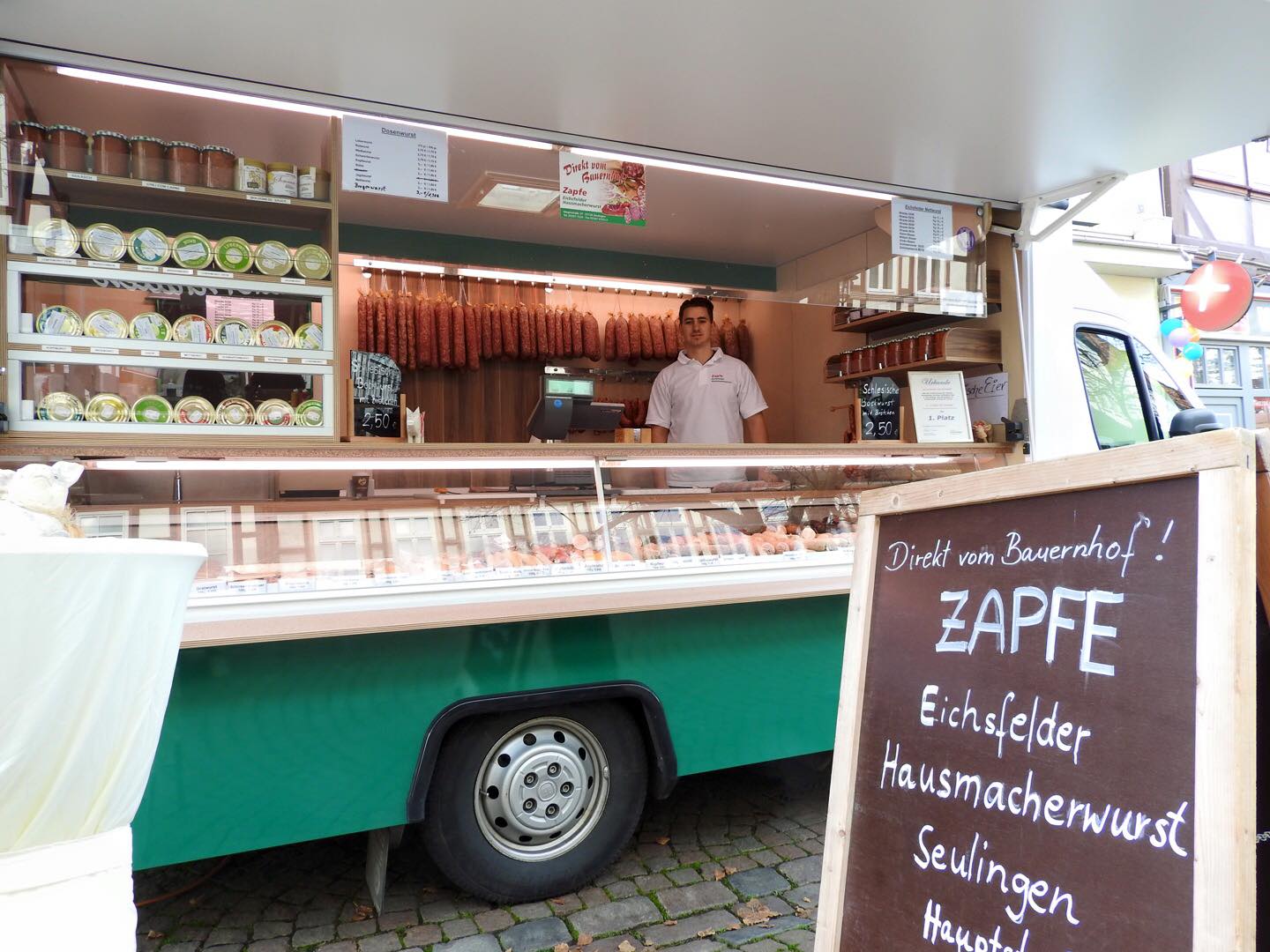 Eichsfelder Wurst Spezialitäten - Hofladen Zapfe - Wochenmarkt